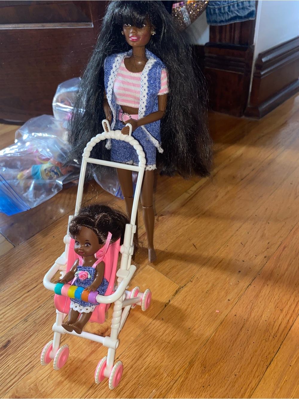Barbie Strolling Fun Rare African American  Dolls